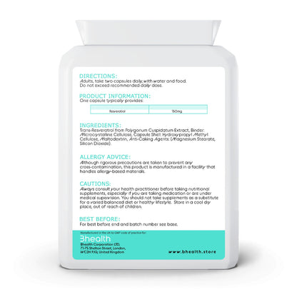 Resveratrol 300mg - Bhealth Store